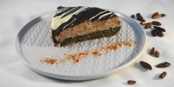 Τσιζκέικ με 3 σοκολάτες, σοκολατένιο cheesecake ψυγείου